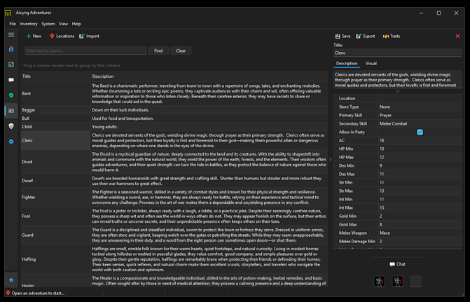 Frontline hero character sheet