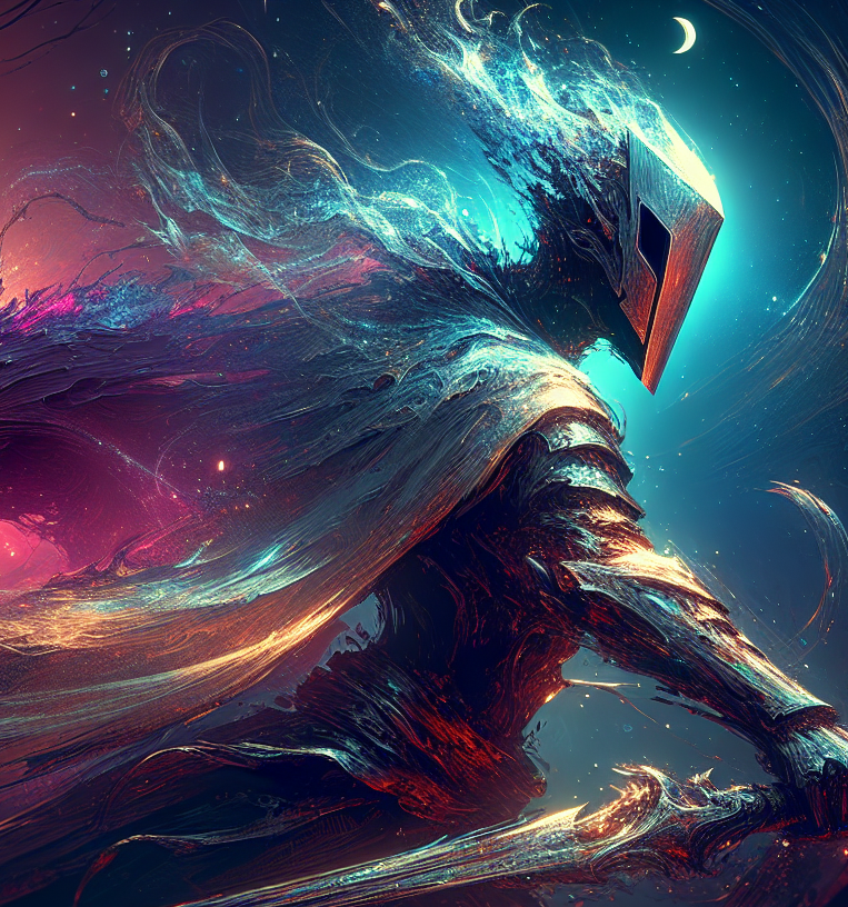 Phantom spirit undead monster in ghostly armor found in dungeons